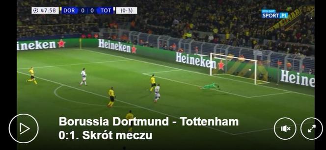 Skrót meczu Borussia Dortmund - Tottenham