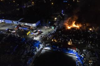 Płonęło składowisko akumulatorów i baterii