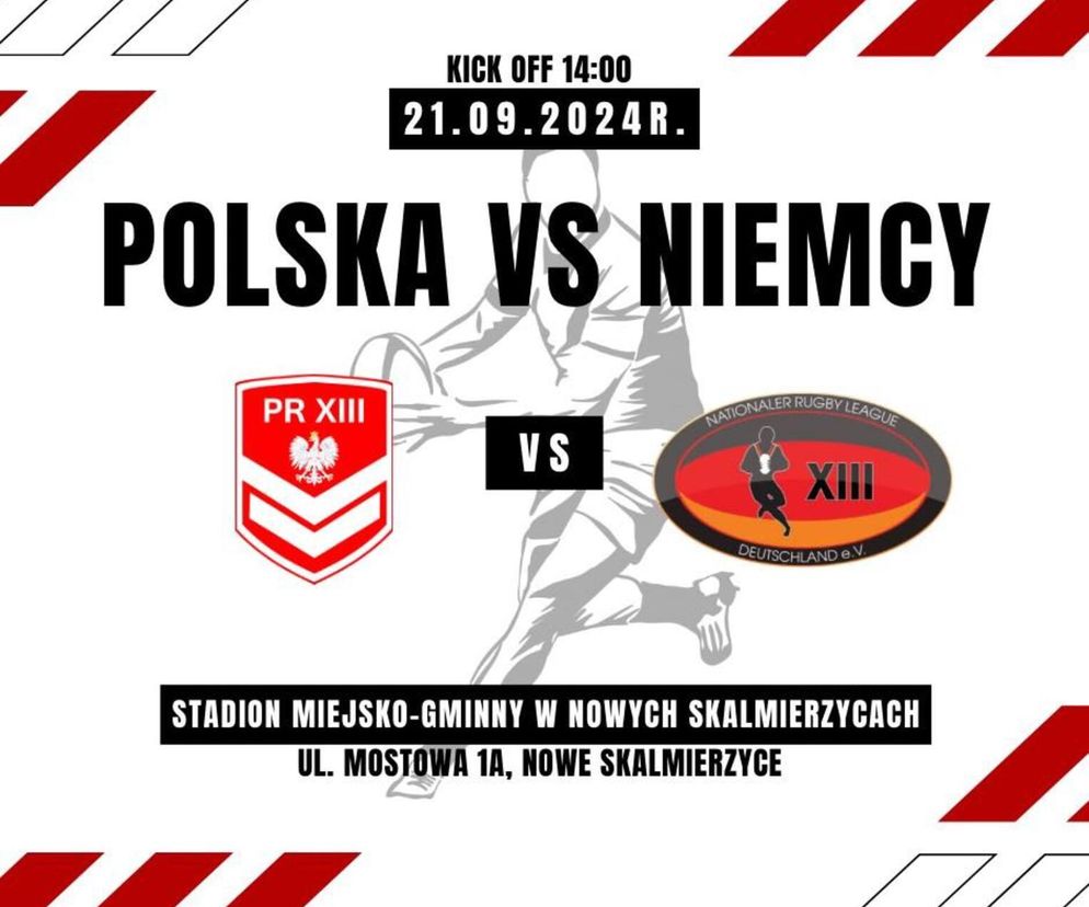 Przed nami sportowe emocje! W Nowych Skalmierzycach odbędzie się mecz rugby Polska-Niemcy