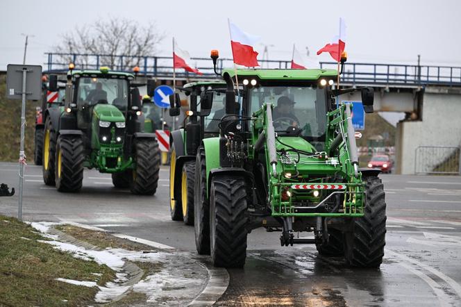 Protest rolników w Medyce