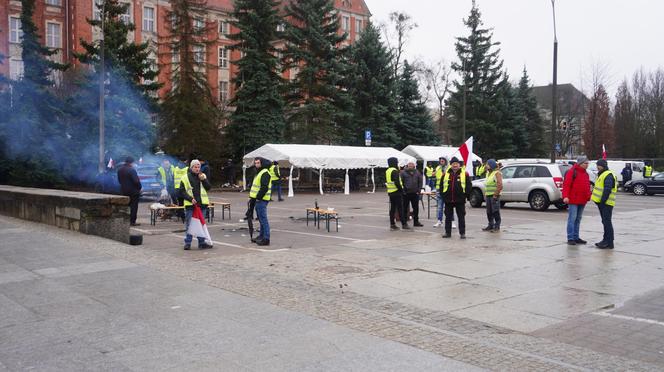 Protest rolników w Olsztynie 21 lutego. Co dzieje się w centrum?