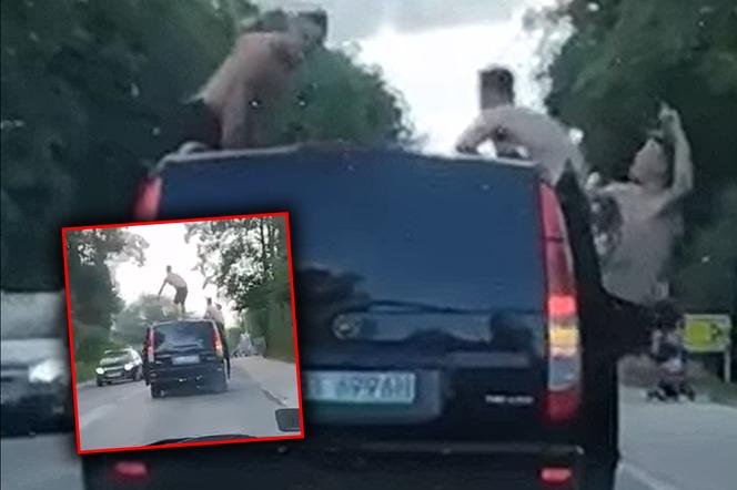 Jechali przez Zakopane na dachu busa. Kierowca popełnił przestępstwo