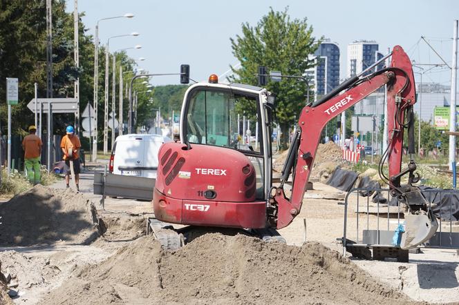 Budowa nowego torowiska na ul. Perłowej w Bydgoszczy 