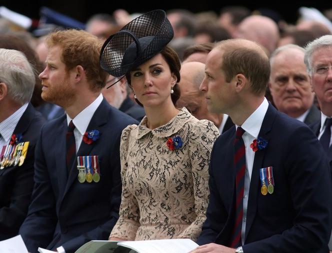 Książę William, książę Harry i księżna Kate