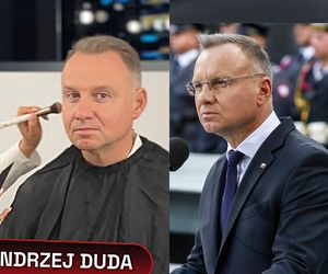 Tak szykują Andrzeja Dudę do nowego programu w Kanale Zero! Zdjęcia zza kulis. Brak okularów, pędzel i Polska na sercu