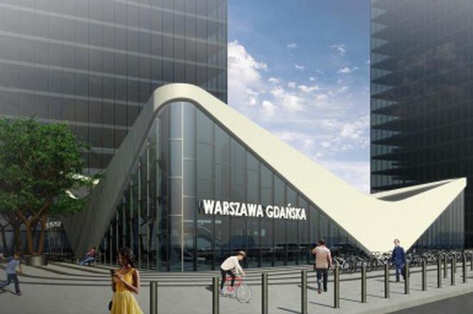 Projekt nowego dworca Warszawa Gdańska