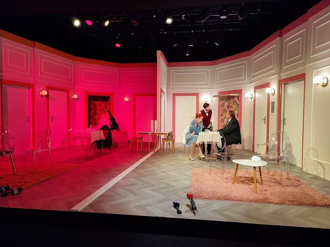Spektakl "Prezent urodzinowy" w Teatrze Żeromskiego w Kielcach - próba