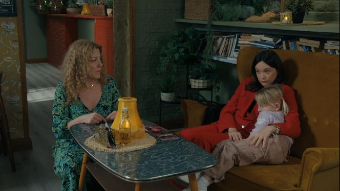 Barwy szczęścia, odcinek 3180. Żabcia (Hanna Klepacka), Natalia (Maria Dejmek), Lea (Lena Sobota)