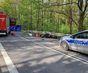 Zmarł 40-latek po wypadku motocyklowym w Lyskach