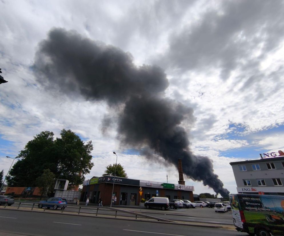 Pożar przy ulicy Dojazd w Tarnowie