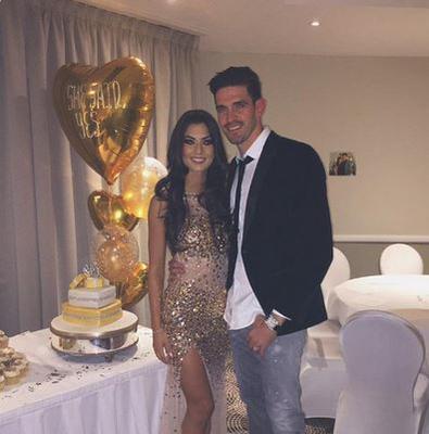 Kyle Lafferty z żoną Vanessą