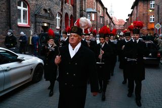 Górnicza orkiestra w Barbórkę obudziła mieszkańców Nikiszowca