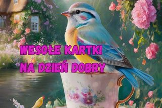 Dzień dobry w czwartek, miłego dnia! Wesołe kartki do pobrania za darmo