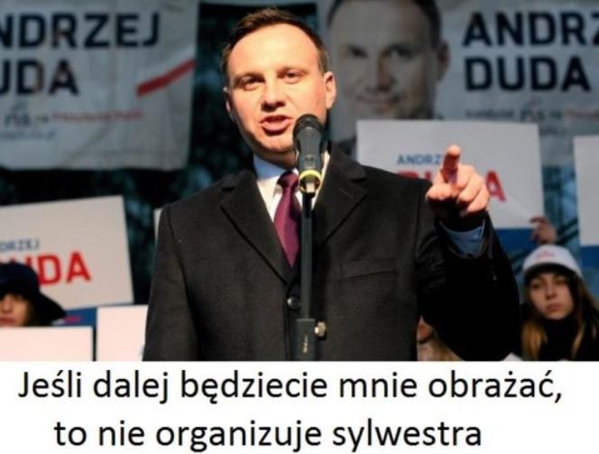 Sylwester z Andrzejem Dudą MEMY