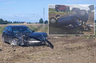 Śmiertelny wypadek pod Inowrocławiem! 40-latka nie żyje. Zawinił kierowca audi?