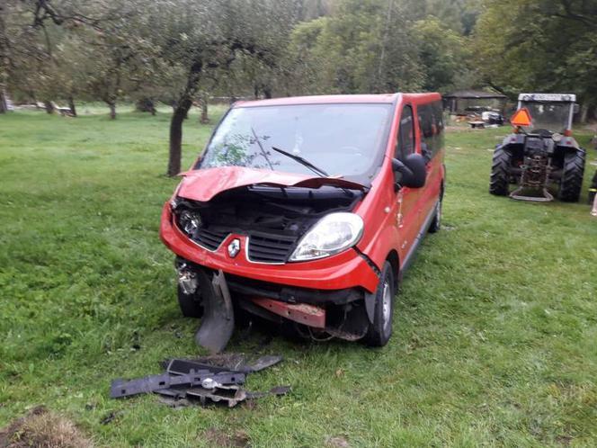 Kicznia. Uderzył samochodem w budynek. Wszystko przez dzikie zwierzę