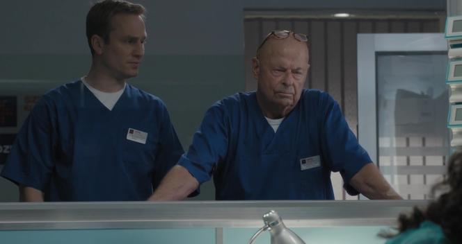 Na dobre i na złe odc. 860. Stefan Tretter (Piotr Garlicki), Michał (Mateusz Janicki)