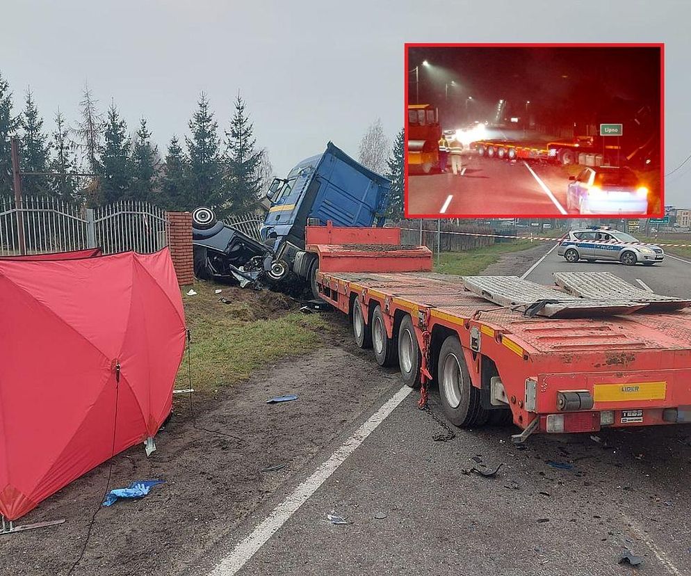 Tragiczny wypadek w Borku pod Lipnem. Zdjęcia z miejsca zdarzenia