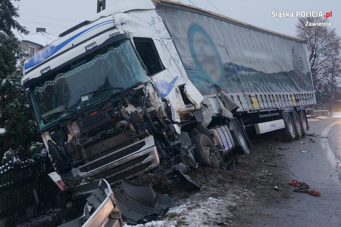 Wypadek na DK 78 w Porębie