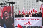 Wicemarszałek Sejmu Krzysztof Bosak przemawia przed rozpoczęciem Marszu Niepodległości 2025