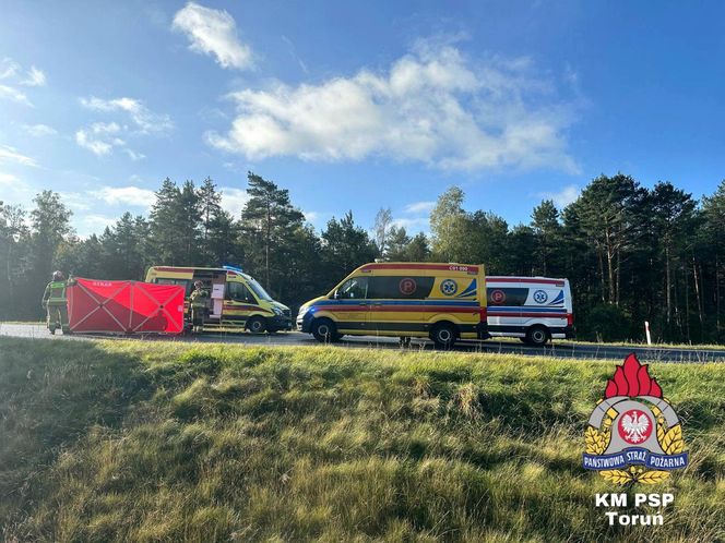 Tragiczny wypadek pod Toruniem. Nie żyje młoda kobieta, sześć osób w szpitalu. Co się stało na S10?