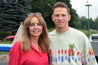 Barwy szczęścia, odcinek 3116: Łukasz (Michał Rolnicki), Agnieszka (Katarzyna Tlałka) 