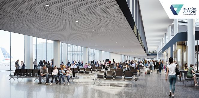 Wizualizacja rozbudowy lotniska w Krakowie