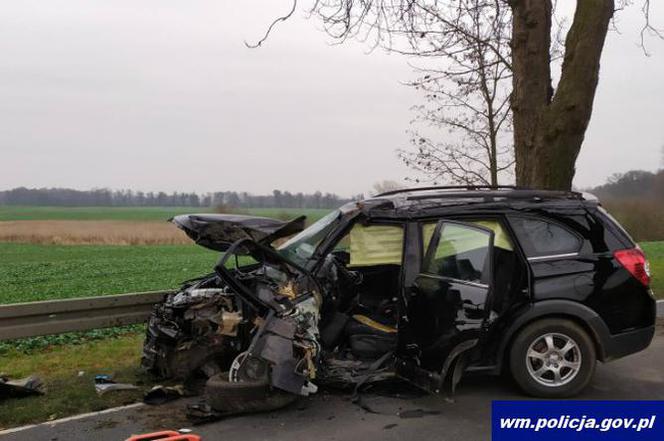 Wypadek na trasie Iława - Susz