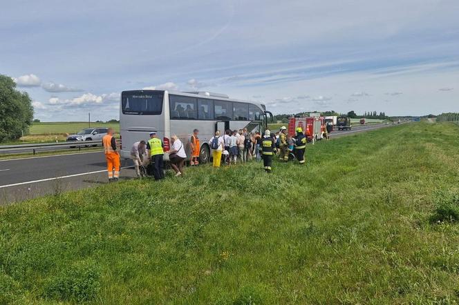 Niepełnosprawne dzieci spod Świecia utknęły na autostradzie A1 w drodze nad morze. Kierowca wysadził je na poboczu