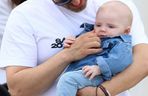 Marcin Hakiel z Dominiką i synkiem Romeo w Sopocie