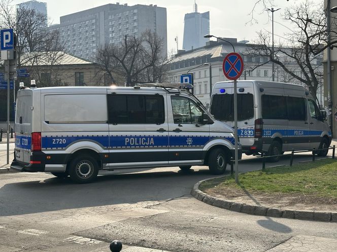 Akcja policji w centrum Warszawy