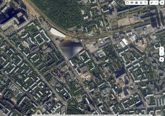 Moskwa na mapach Yandex