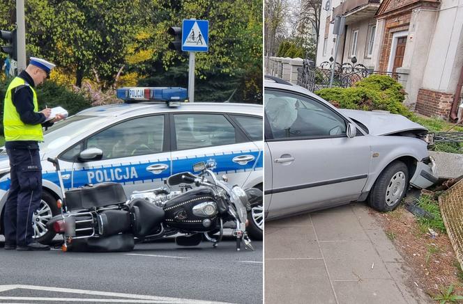 Zmiótł seatem motocyklistę. Koszmarny wypadek na Pradze