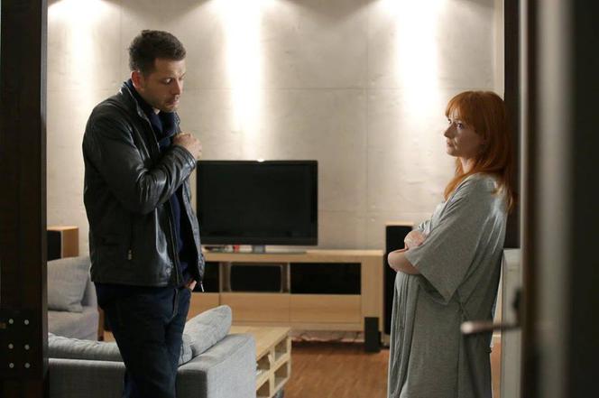 M jak miłość odc. 1197. Agnieszka (Magdalena Walach),Tomek (Andrzej Młynarczyk)