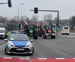 Strajk rolników w Krakowie i Małopolsce. Ciągniki blokują ulice w miastach