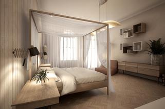 Projekt przytulnej sypialni - wizualizacje