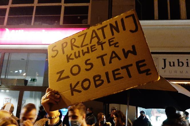 Niedzielny protest w centrum Poznania