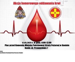 Do honorowego oddawania krwi zachęcają konińscy strażacy