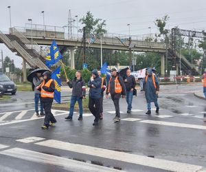 Strajk kolejarzy Bydgoszcz 28.07.25