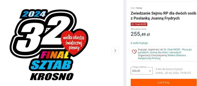 Najciekawsze licytacje 32. WOŚP na Podkarpaciu