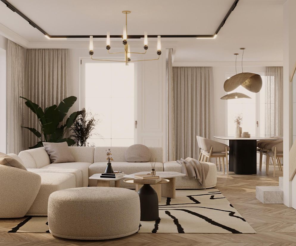 Beżowe wnętrza w stylu quiet luxury. Luksus, który nie krzyczy