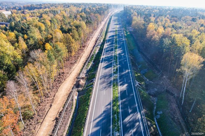 Tak wygląda obecnie budowa I części obwodnicy Zawiercia i Poręby. Ta część kończy się na węźle Kromołów