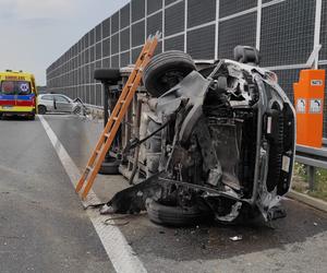 Wypadek na A4 w Biadolinach Radłowskich - 12.07.2023r.