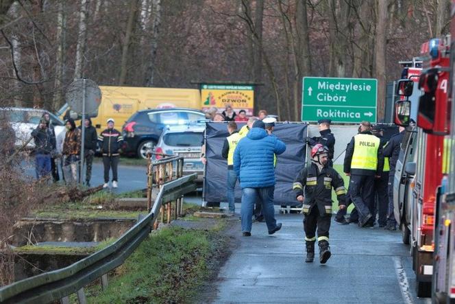 Wypadek koło Skąpego