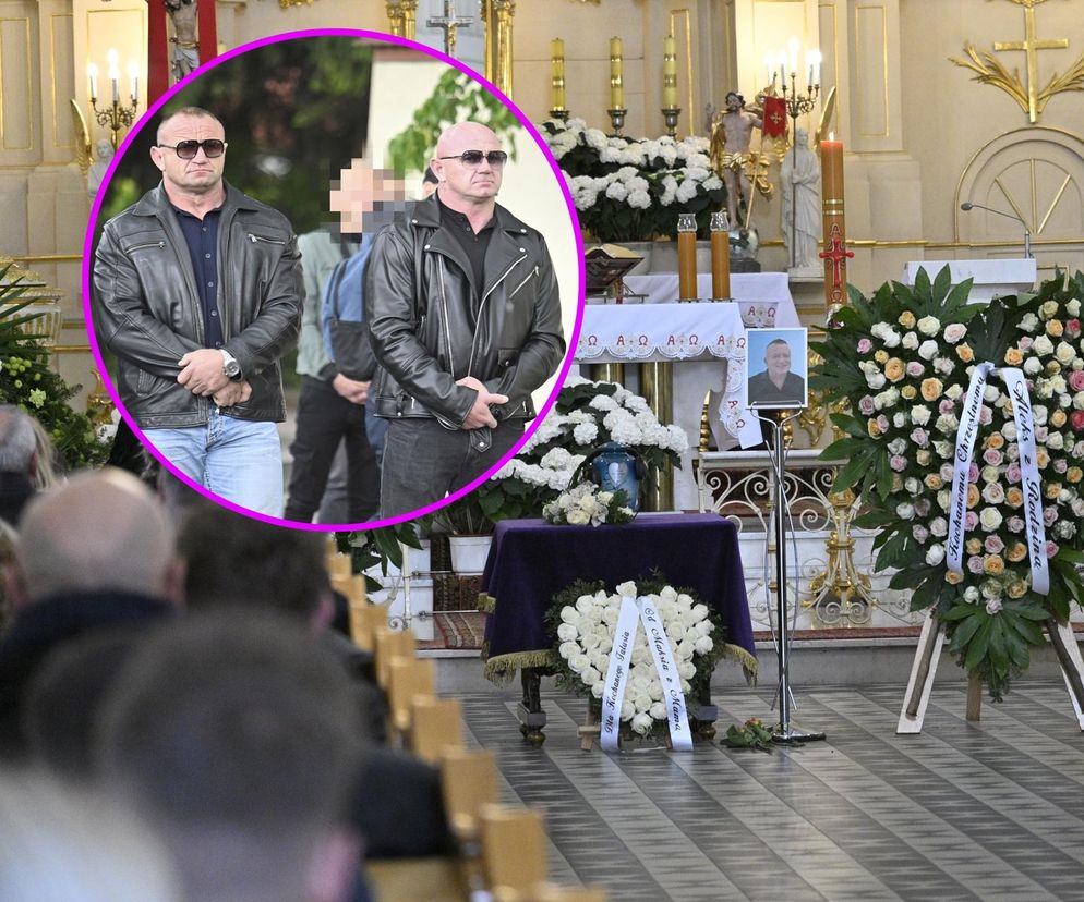 Mariusz Pudzianowski na pogrzebie DJ Hazela, Michała Orzechowskiego