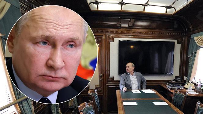 Putin chowa się w pancernym pociągu