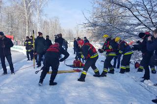 Pokazy ratownictwa lodowego na terenie kąpieliska Słupna w Mysłowicach