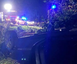 Śmiertelny wypadek pod Zgorzelcem. Kierujący osobówką zginął, dziecko zostało ranne [ZDJĘCIA]
