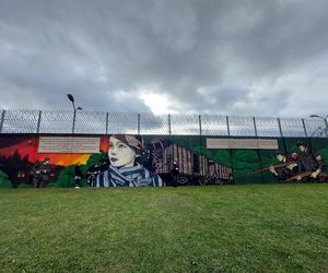 Mural poświęcony Dzieciom Zamojszczyzny i żołnierzom AK i BCh