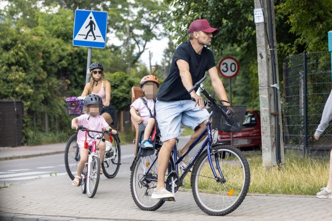 Agnieszka Kaczorowska i Marcin Rogacewicz wybrali się na rowery 